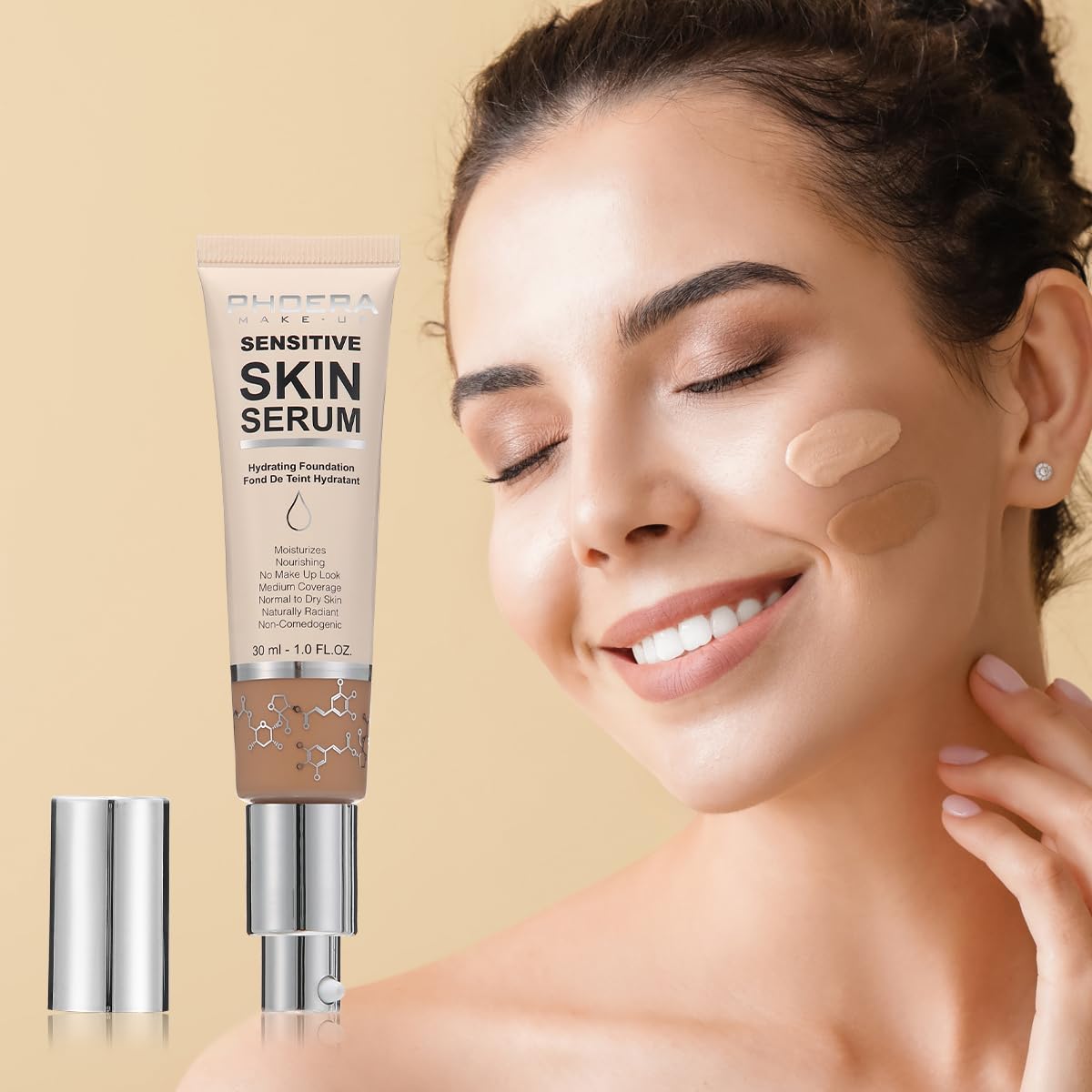 Amazon.com : PHOERA Hydrating Serum Foundation,Makeup Base